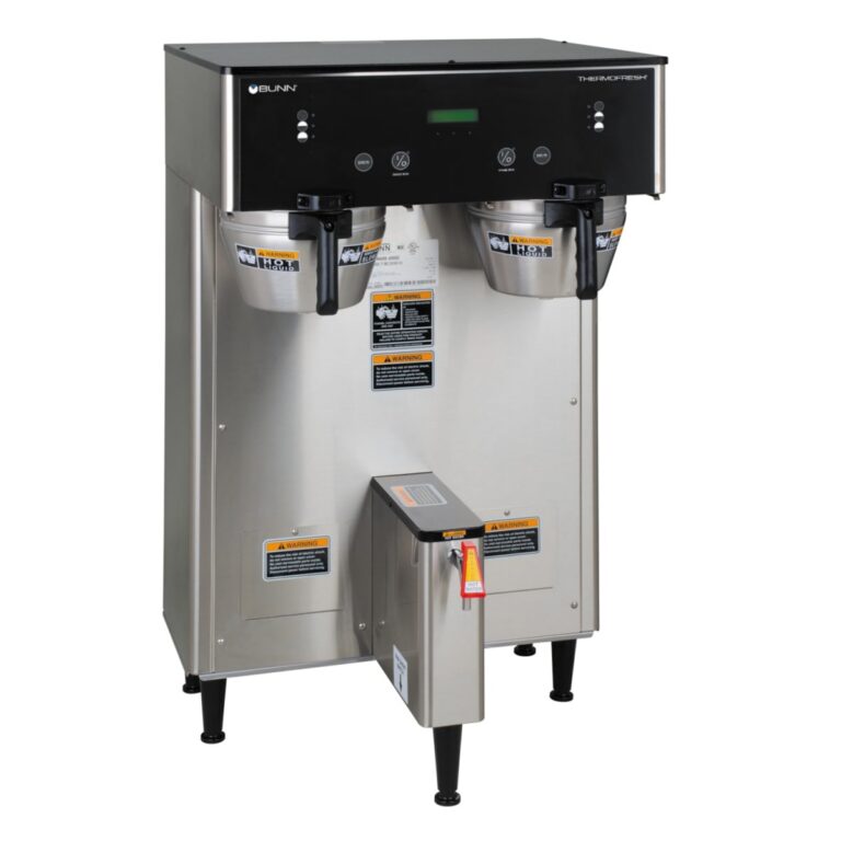 BUNN Dual TF ThermoFresh DBC Digital Coffee Brewer — 120/240V, Stainless Steel (Servers Sold Separately)