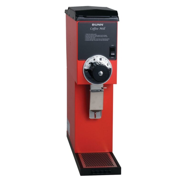 BUNN G3 HD Bulk Coffee Grinder, 3 lb Hopper — 120V, Red