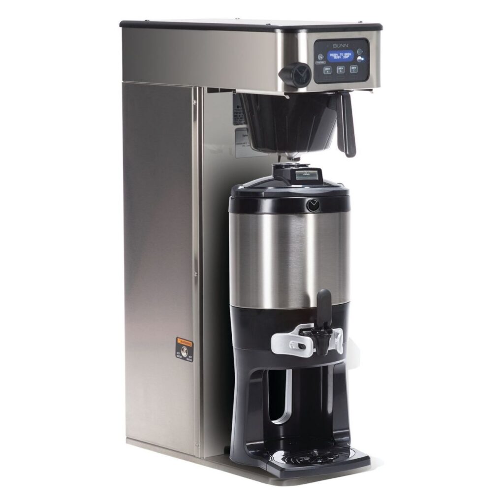 BUNN ICB-DV Tall Infusion Coffee Brewer with Display Group — 120V, Stainless Steel (Servers Sold Separately)