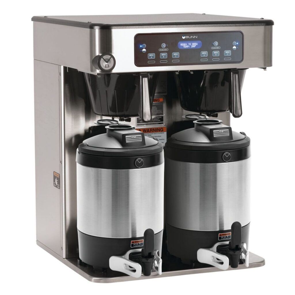 BUNN ICB Twin Infusion Coffee Brewer — 120/240V, Stainless Steel (Servers Sold Separately)
