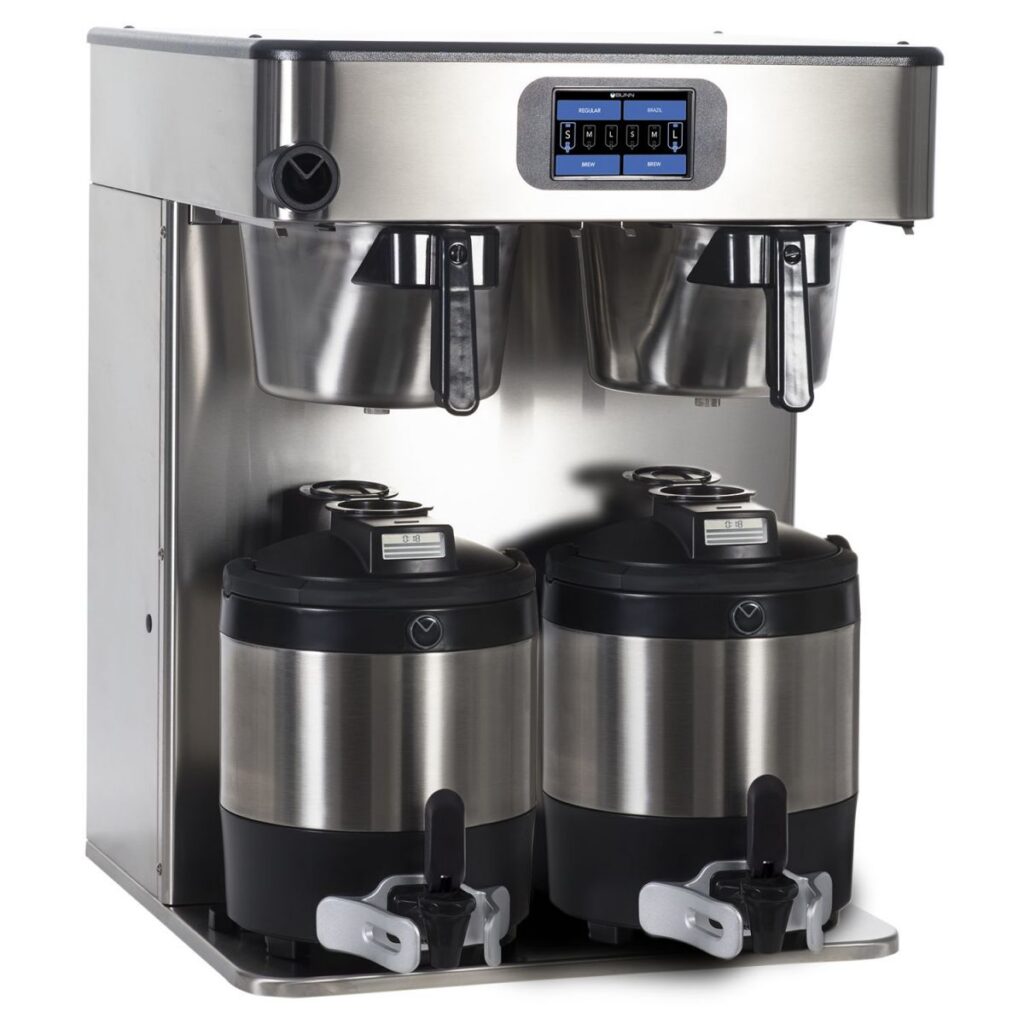 BUNN ICB Twin PE Infusion Coffee Brewer — 120/240V, Stainless Steel (Servers Sold Separately)