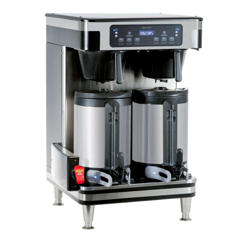 BUNN ICB Twin Soft Heat Infusion Coffee Brewer — 120/240V, Black/Stainless (Servers Sold Separately)