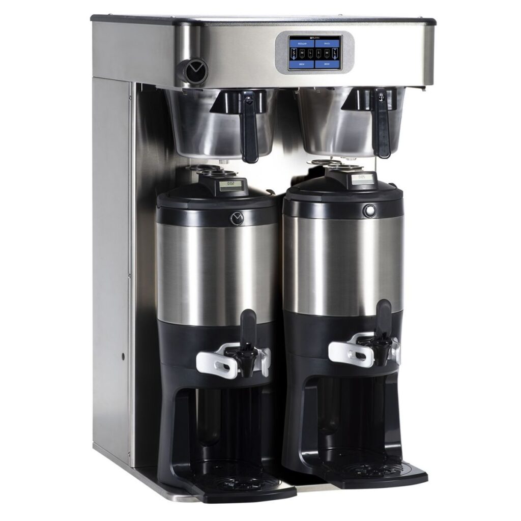 BUNN ICB Twin Tall PE Infusion Coffee Brewer — 120/240V, Stainless Steel (Servers Sold Separately)