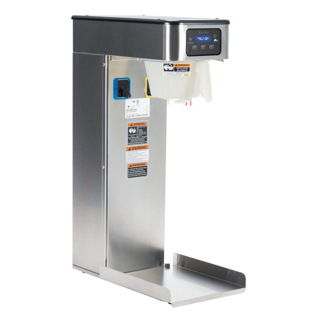 BUNN ITB Infusion Tea Brewer, Dual Dilution — 120V, Stainless Steel (Dispenser Sold Separately)
