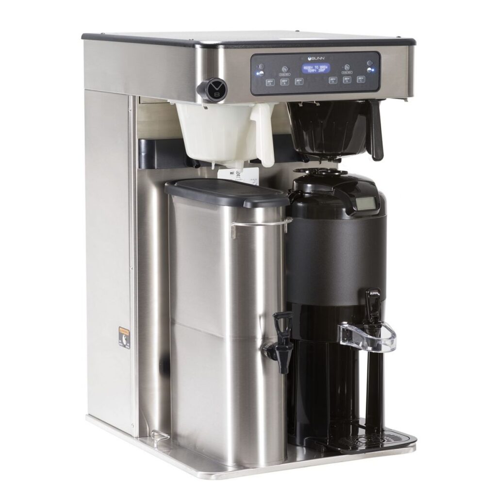 BUNN ITCB Twin HV High-Volume Infusion Tea & Coffee Brewer — 120/240V, Stainless Steel (Dispenser Sold Separately)