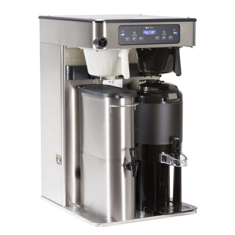 BUNN ITCB Twin HV High-Volume Infusion Tea & Coffee Brewer with Display Group — 120/240V, Stainless Steel (Dispenser Sold Separately)