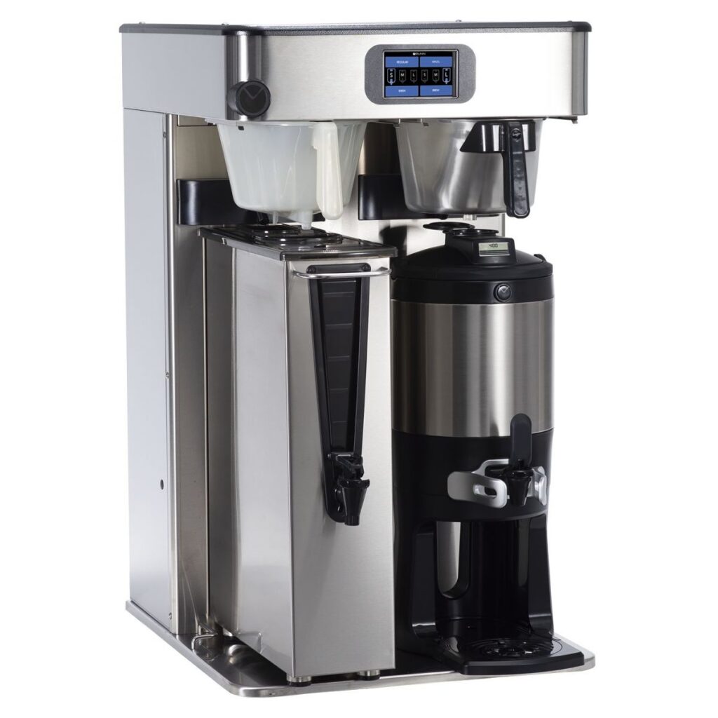BUNN ITCB Twin HV PE High-Volume Infusion Tea & Coffee Brewer — 120/240V, Stainless Steel (Dispenser Sold Separately)