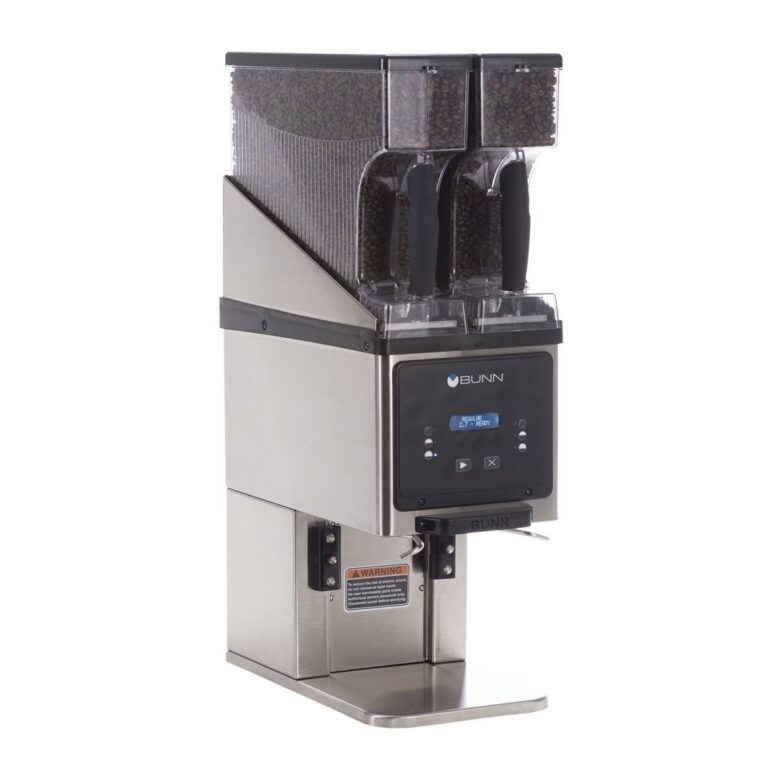 BUNN MHG BrewWISE Multi-Hopper Coffee Grinder, Dual 6 lb Removable Hoppers — 120V, Stainless Steel