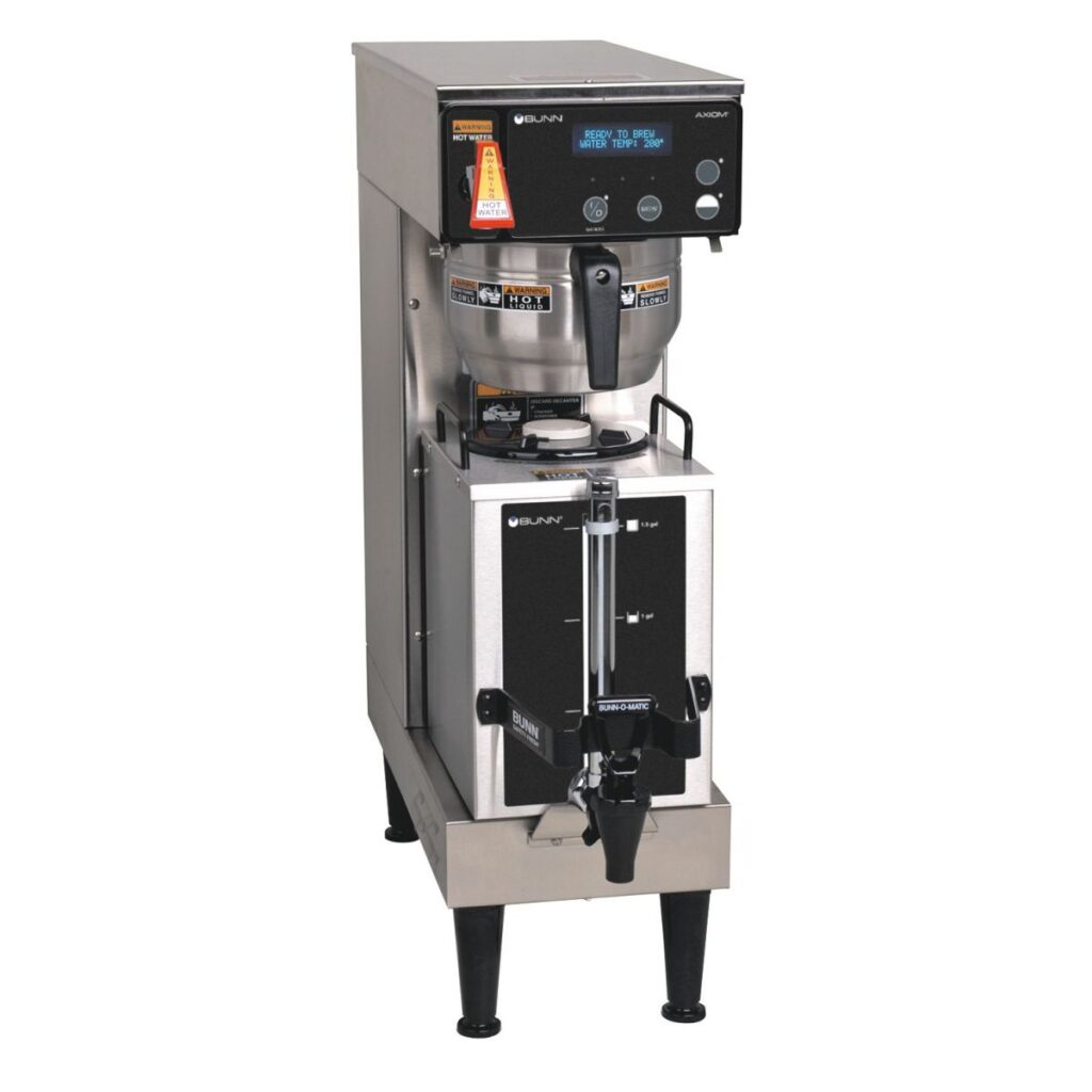 BUNN Single AXIOM GPR 15 Coffee Brewer — Stainless Steel, Includes 1.5-Gallon Portable Server