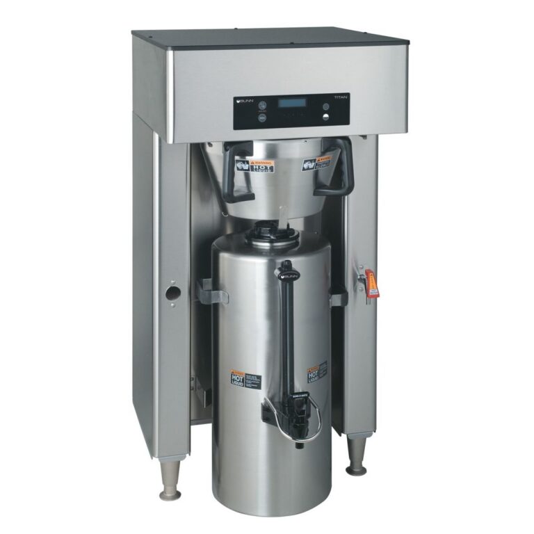 BUNN Titan Single DBC High-Volume Digital Coffee Brewer — 120/208V, 3-Phase, Stainless Steel (Servers Sold Separately)