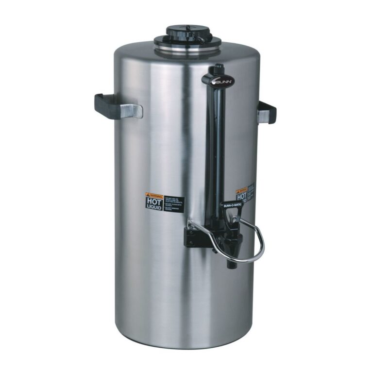 BUNN Titan TF 3-Gallon Insulated Coffee Server, Vertical Faucet — Stainless Steel