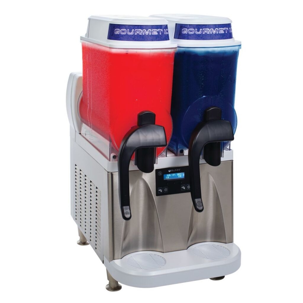 BUNN Ultra NX 2-Flavor Frozen Beverage Machine — 120V, White / Stainless Steel, Coastal