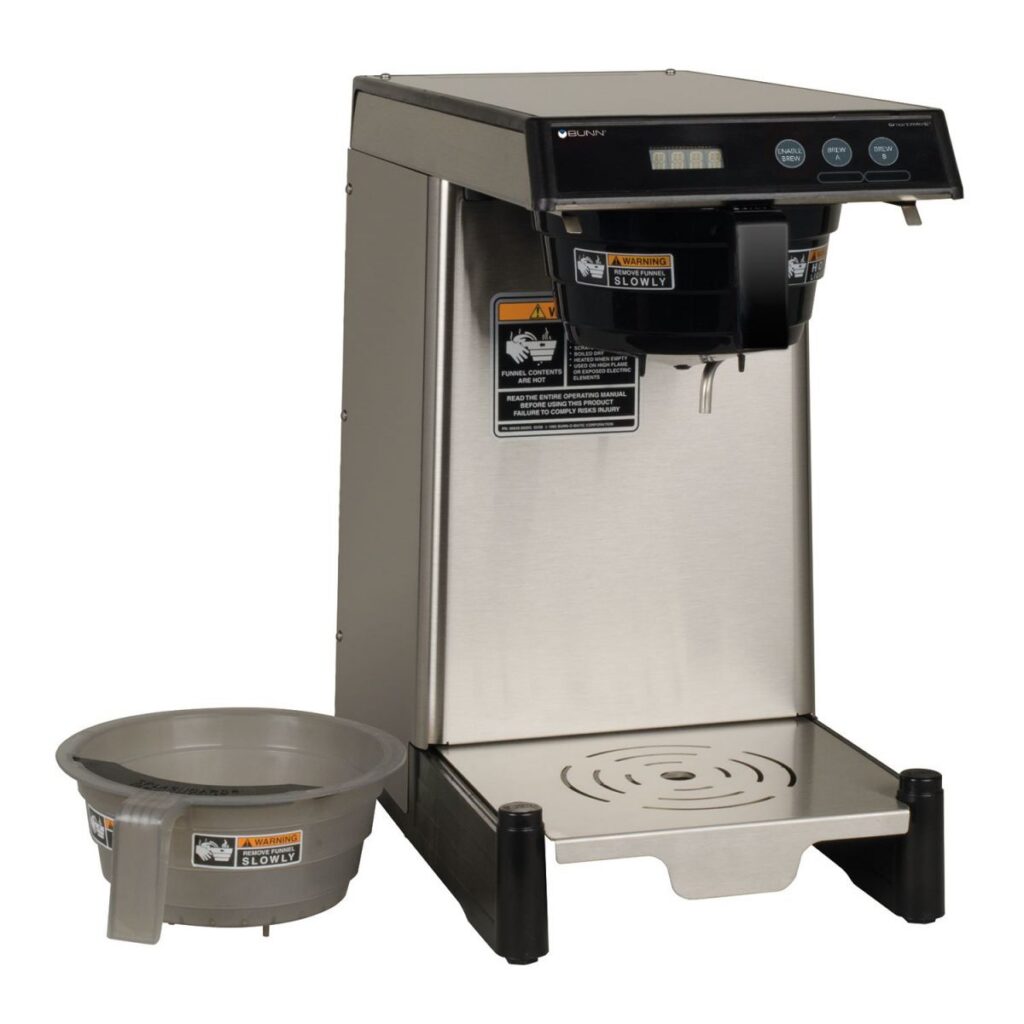 BUNN WAVE Combo Low-Profile Coffee & Tea Brewer — Stainless Steel (Servers Sold Separately)